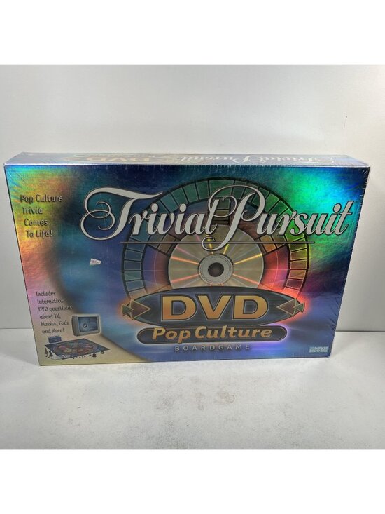 Parker Brothers Other - Trivial Pursuit Pop Culture Edition (DVD Board Game+ Interactive Q & A) NEW